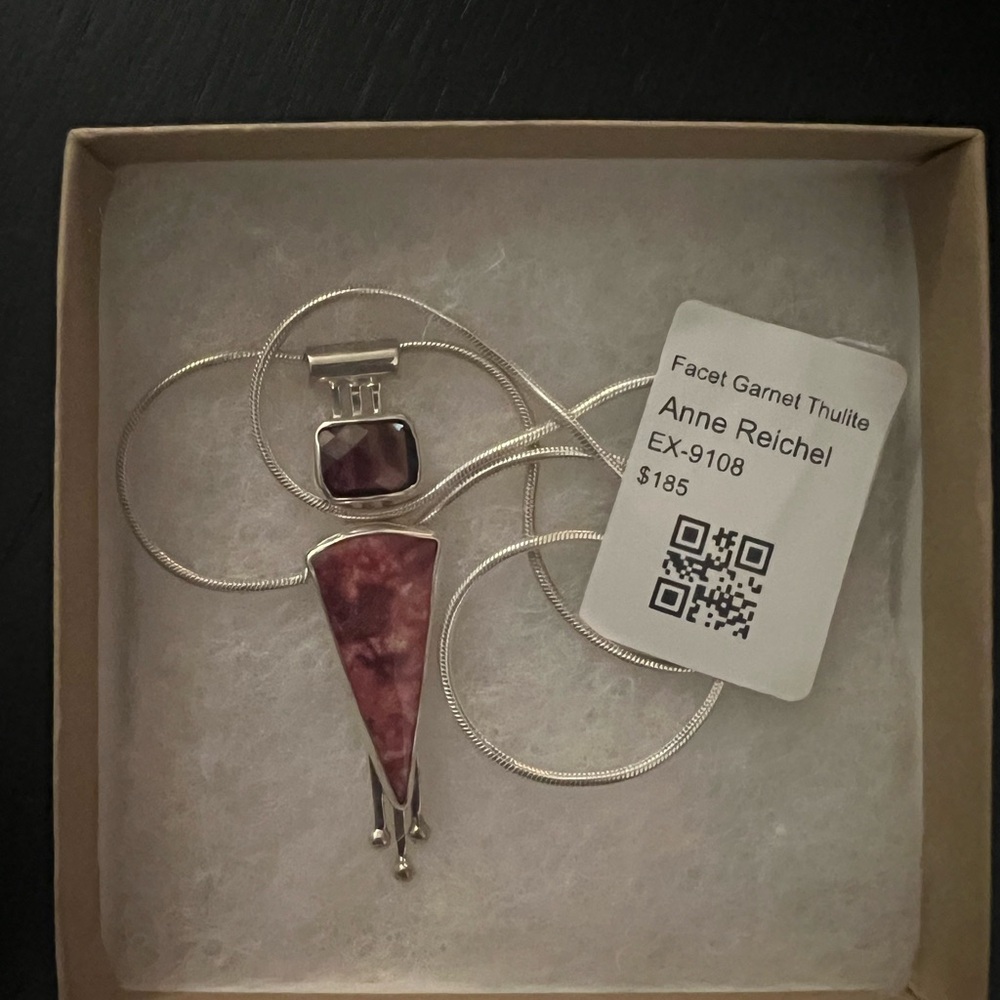 Anne Reichel Garnet Pendant Necklace